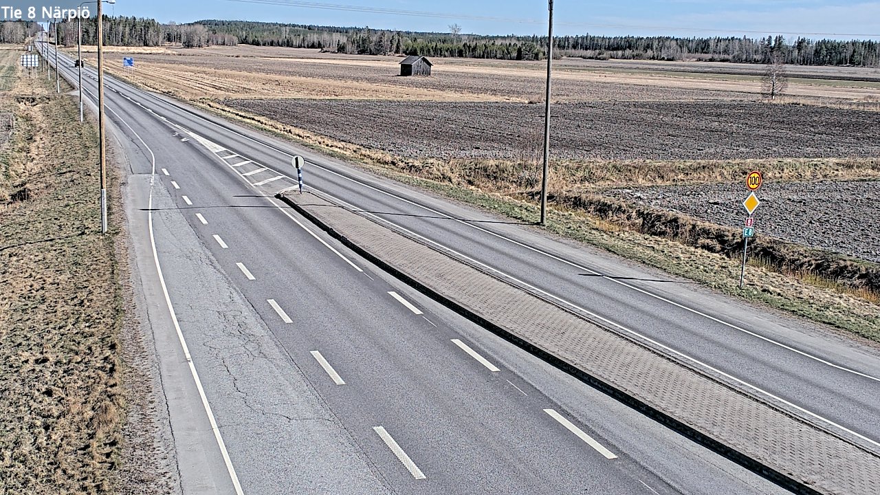 Weather Camera Image Väg 8 Närpes, Närpiö, Pohjanmaa
