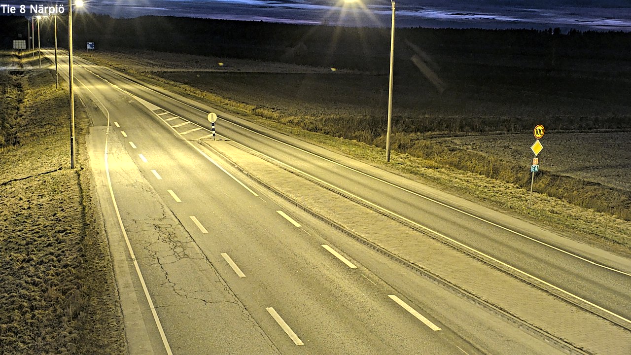 Weather Camera Image Road 8 Närpiö, Närpiö, Pohjanmaa