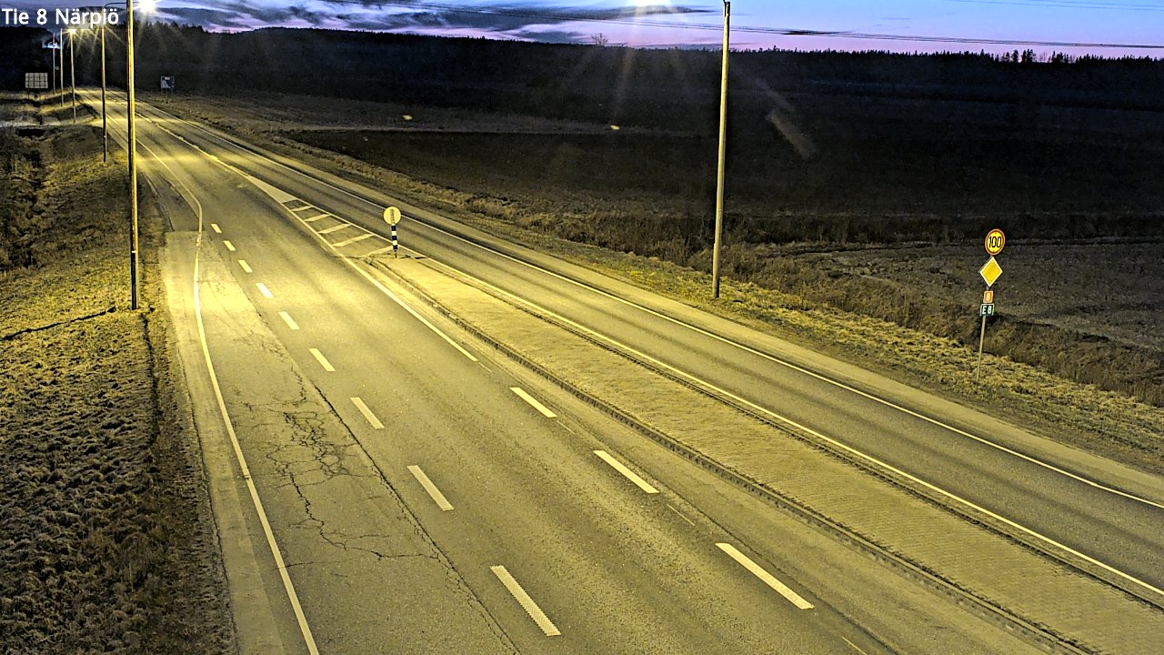 Weather Camera Image Väg 8 Närpes, Närpiö, Pohjanmaa