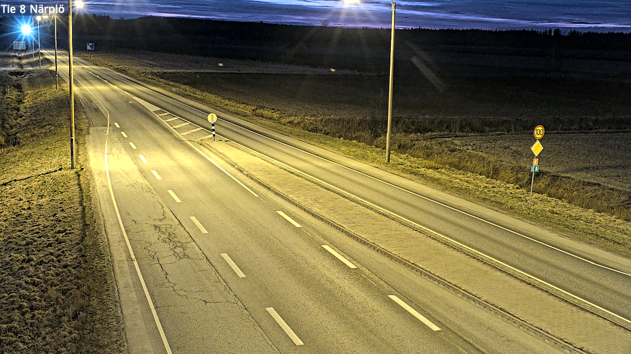 Weather Camera Image Road 8 Närpiö, Närpiö, Pohjanmaa