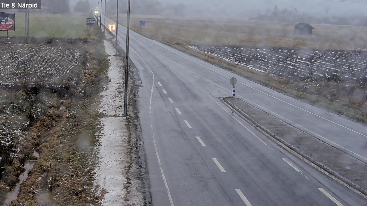 Weather Camera Image Väg 8 Närpes, Närpiö, Pohjanmaa