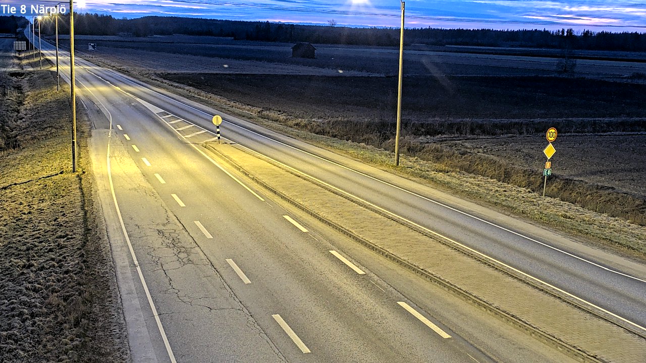 Weather Camera Image Road 8 Närpiö, Närpiö, Pohjanmaa