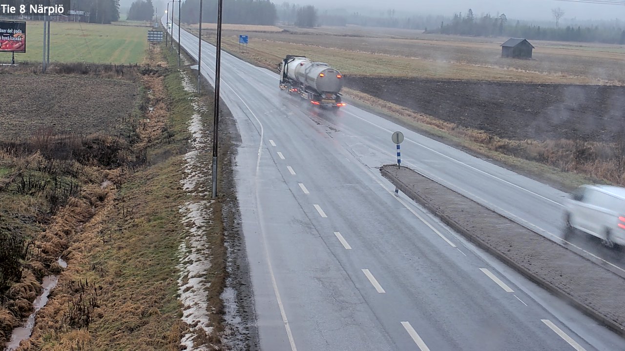 Weather Camera Image Väg 8 Närpes, Närpiö, Pohjanmaa