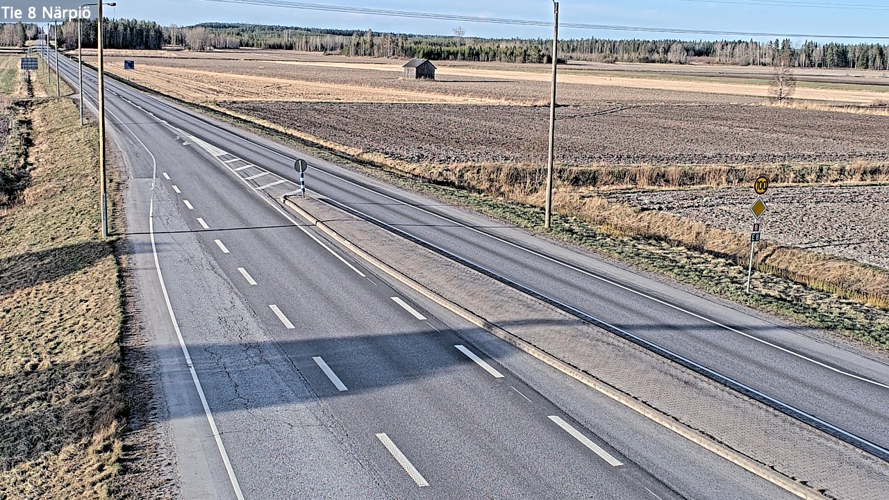 Weather Camera Image Väg 8 Närpes, Närpiö, Pohjanmaa
