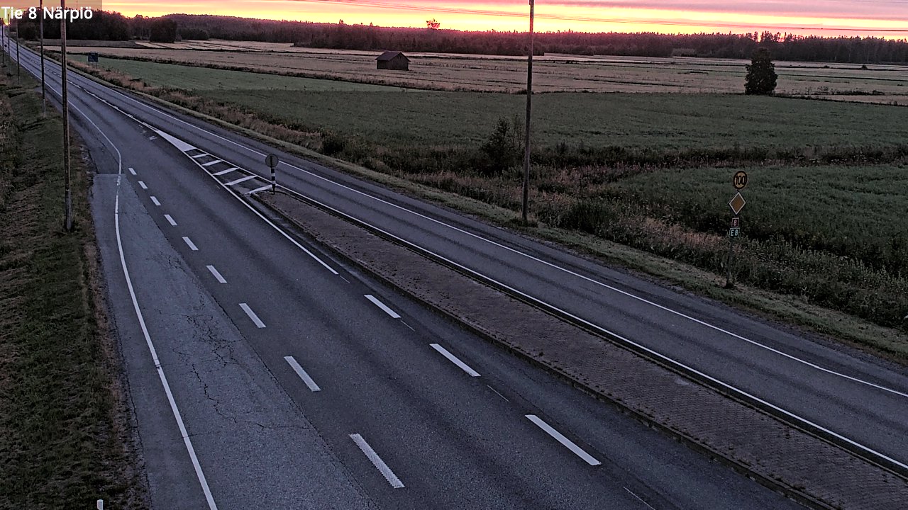 Weather Camera Image Road 8 Närpiö, Närpiö, Pohjanmaa