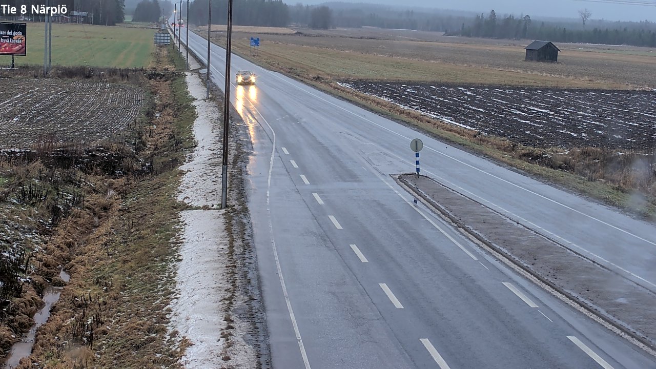 Weather Camera Image Väg 8 Närpes, Närpiö, Pohjanmaa