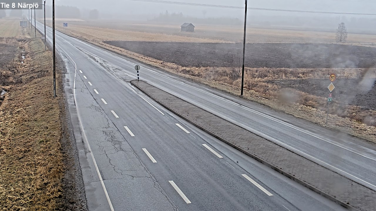 Weather Camera Image Road 8 Närpiö, Närpiö, Pohjanmaa
