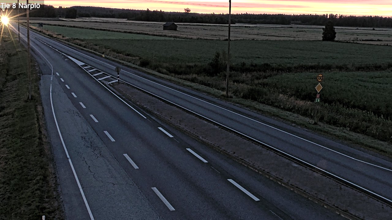 Weather Camera Image Road 8 Närpiö, Närpiö, Pohjanmaa