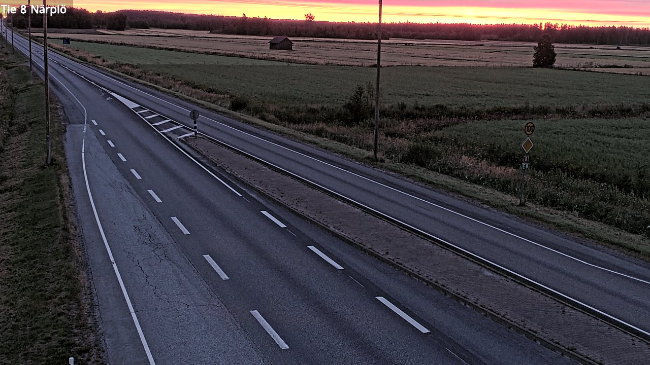 Weather Camera Image Road 8 Närpiö, Närpiö, Pohjanmaa