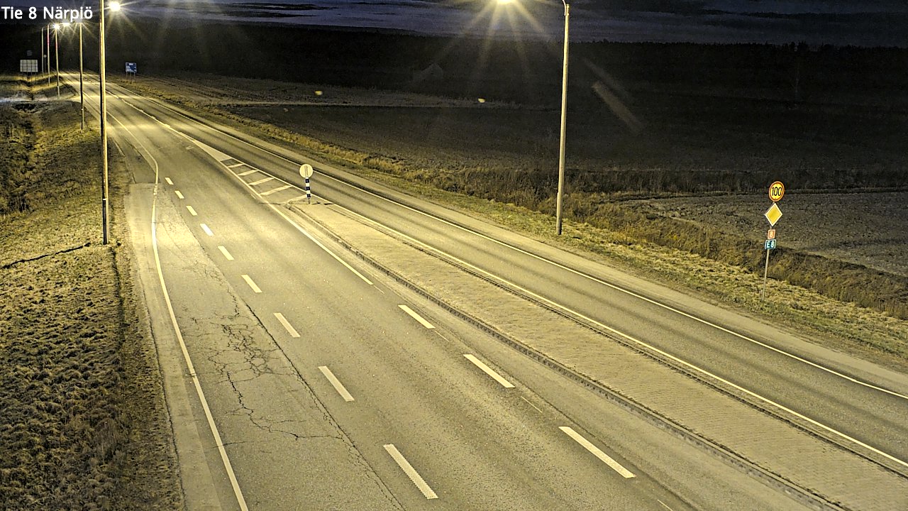 Weather Camera Image Road 8 Närpiö, Närpiö, Pohjanmaa