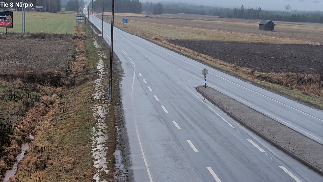 Weather Camera Image Väg 8 Närpes, Närpiö, Pohjanmaa