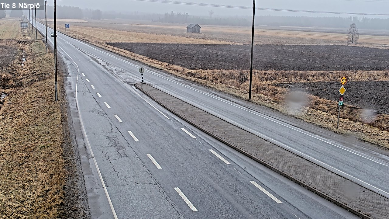 Weather Camera Image Road 8 Närpiö, Närpiö, Pohjanmaa