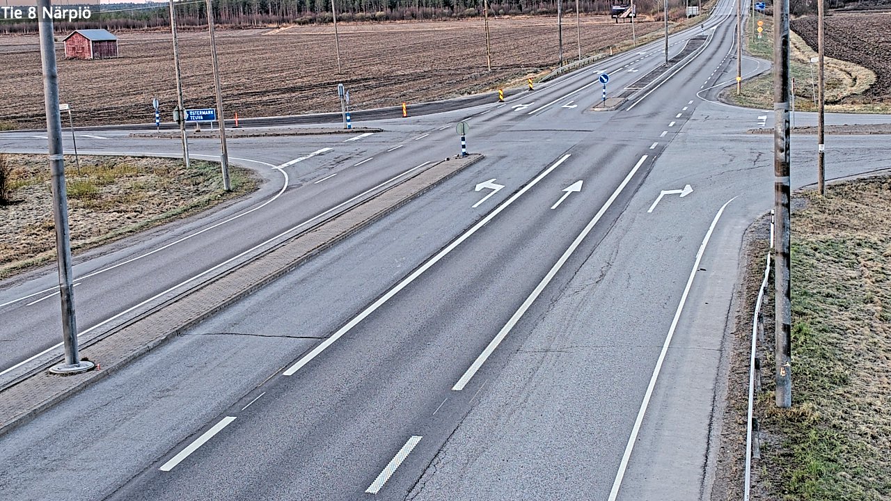 Weather Camera Image Road 8 Närpiö, Närpiö, Pohjanmaa