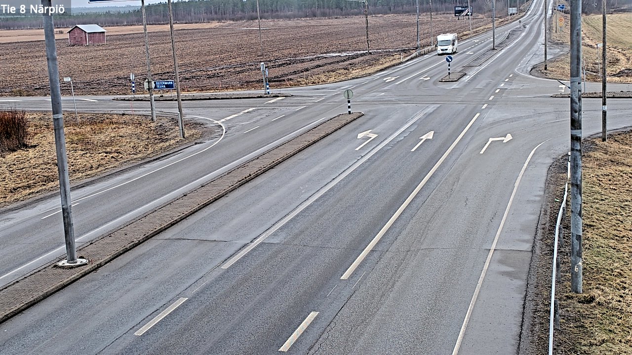 Weather Camera Image Road 8 Närpiö, Närpiö, Pohjanmaa