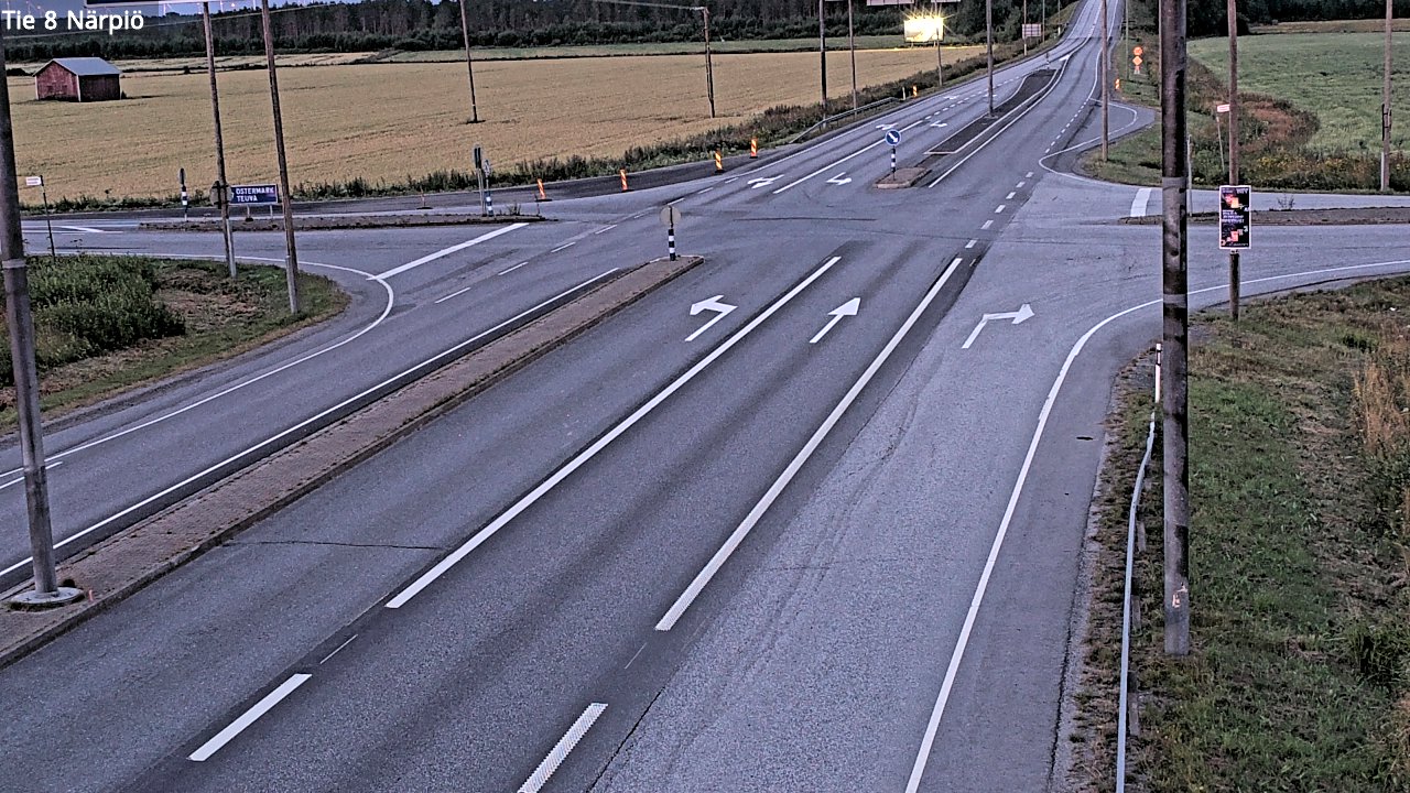Weather Camera Image Road 8 Närpiö, Närpiö, Pohjanmaa