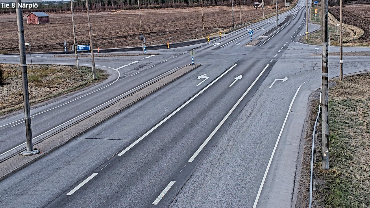 Weather Camera Image Road 8 Närpiö, Närpiö, Pohjanmaa