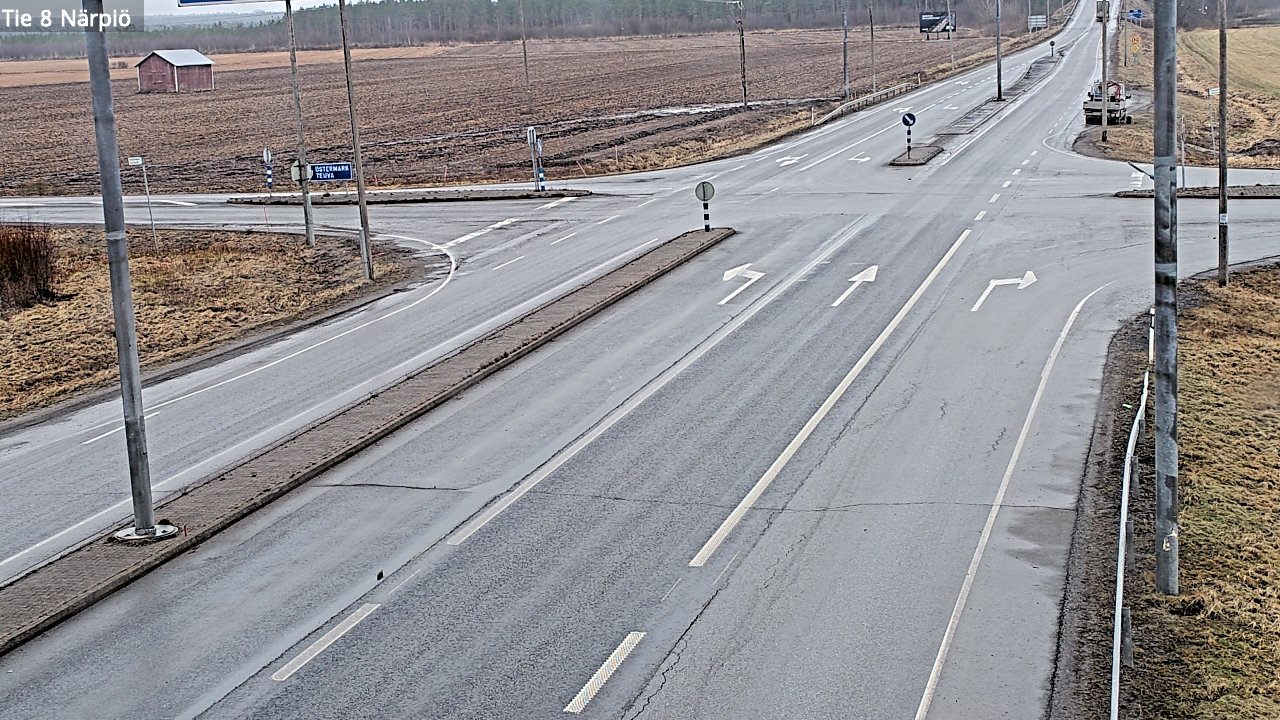 Weather Camera Image Road 8 Närpiö, Närpiö, Pohjanmaa