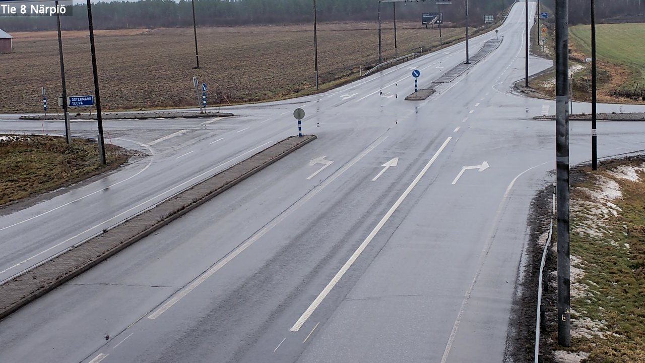 Weather Camera Image Väg 8 Närpes, Närpiö, Pohjanmaa