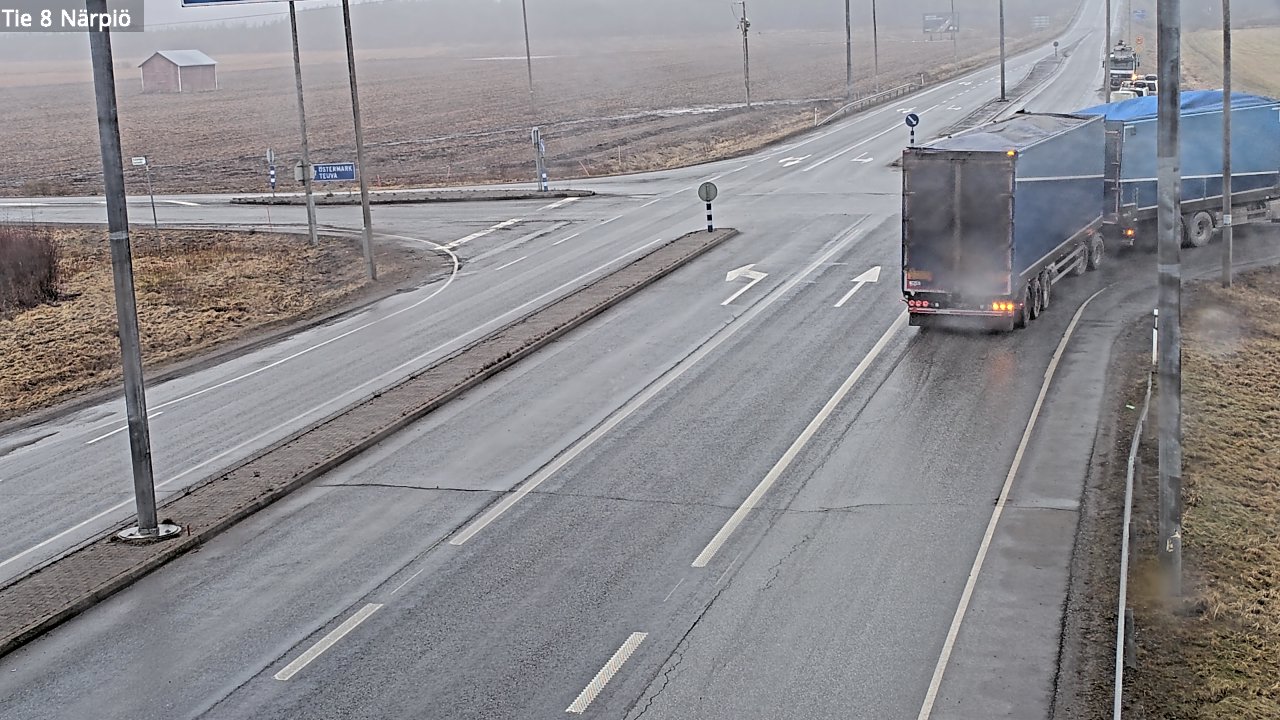 Weather Camera Image Road 8 Närpiö, Närpiö, Pohjanmaa