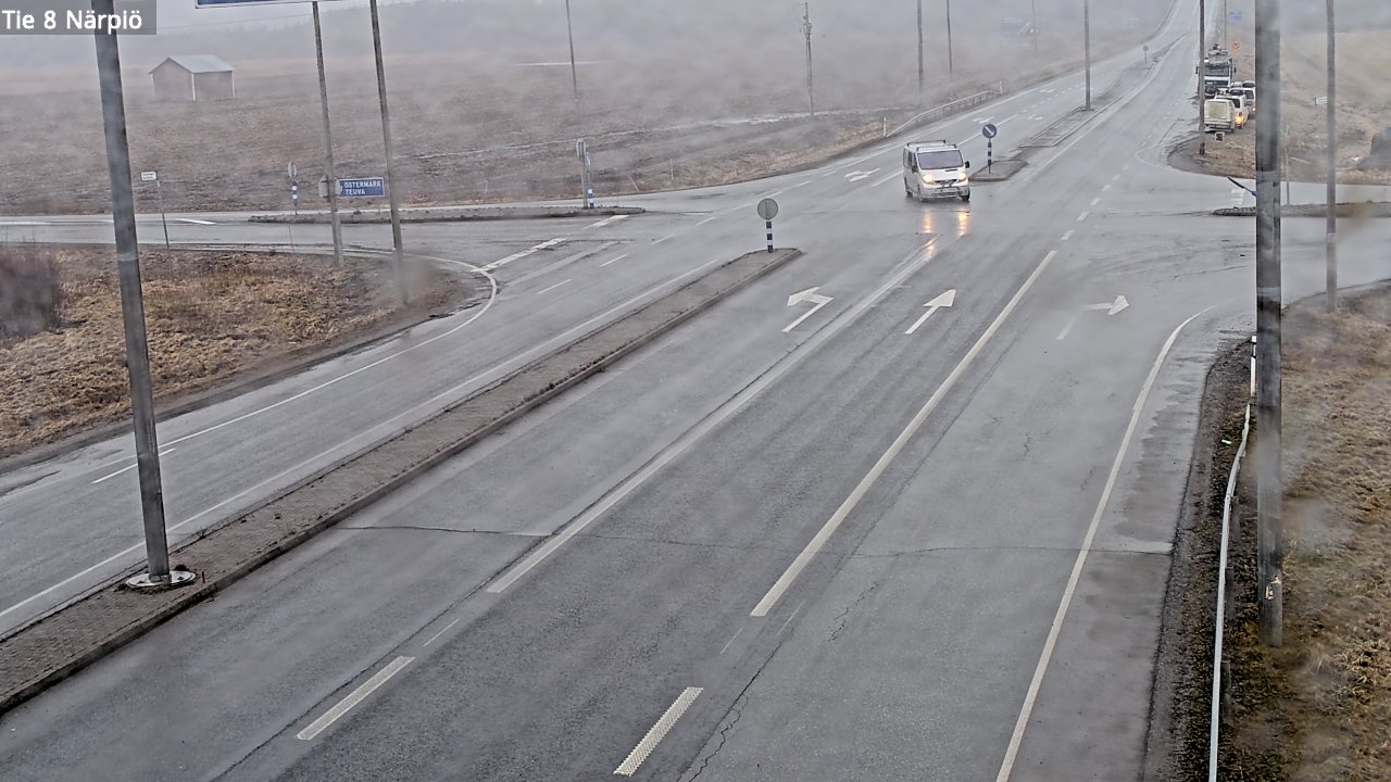Weather Camera Image Road 8 Närpiö, Närpiö, Pohjanmaa