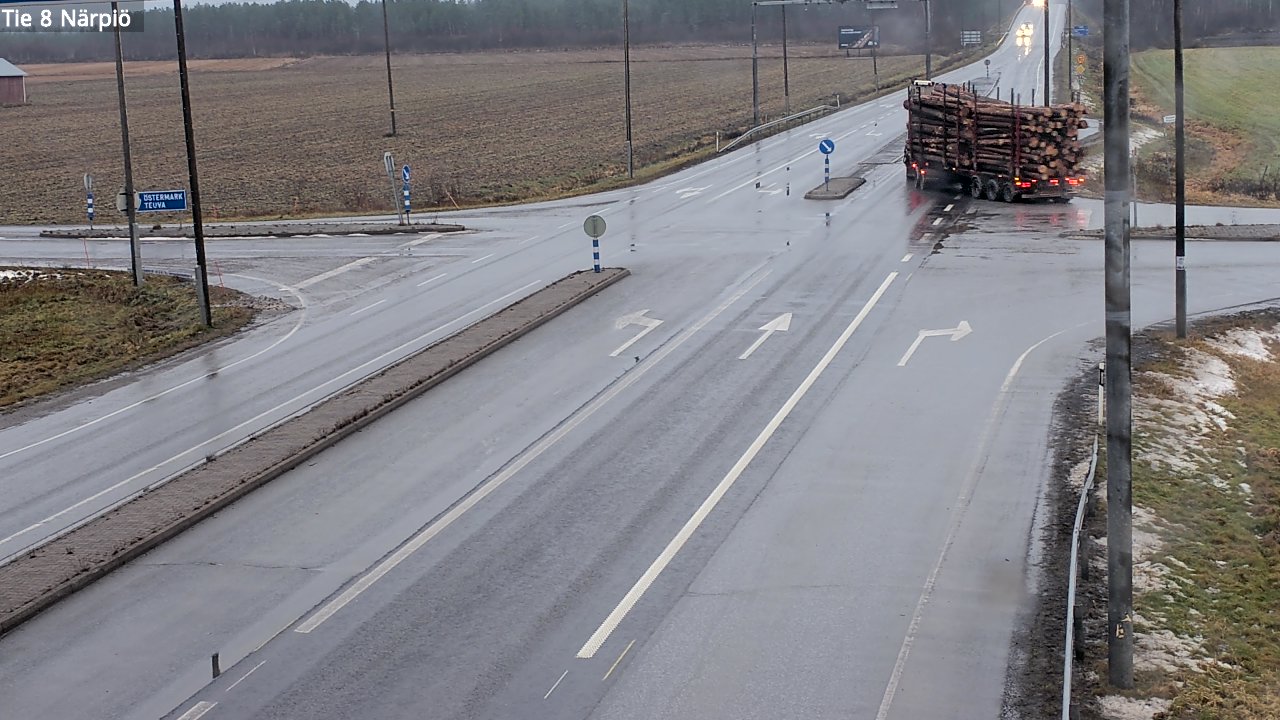 Weather Camera Image Väg 8 Närpes, Närpiö, Pohjanmaa