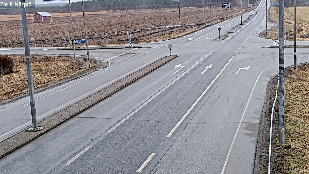 Weather Camera Image Road 8 Närpiö, Närpiö, Pohjanmaa