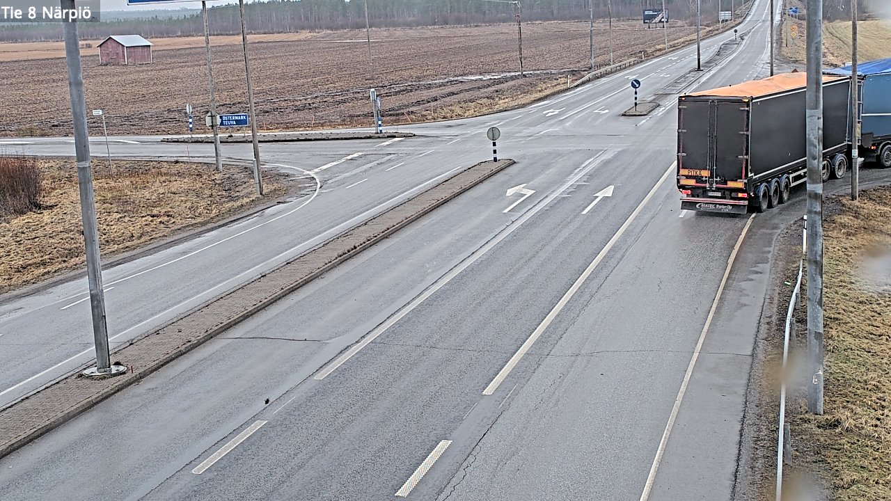Weather Camera Image Road 8 Närpiö, Närpiö, Pohjanmaa