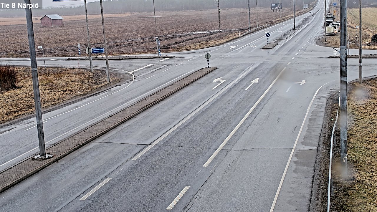 Weather Camera Image Road 8 Närpiö, Närpiö, Pohjanmaa