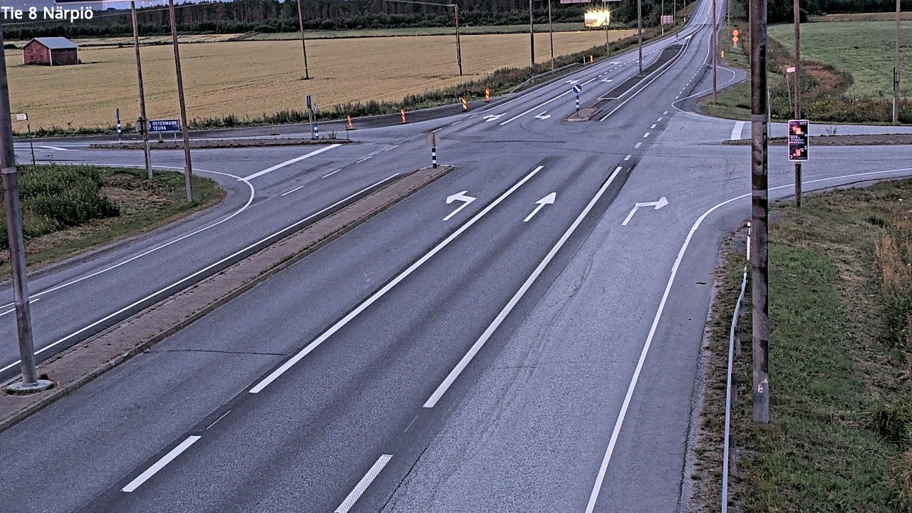 Weather Camera Image Road 8 Närpiö, Närpiö, Pohjanmaa
