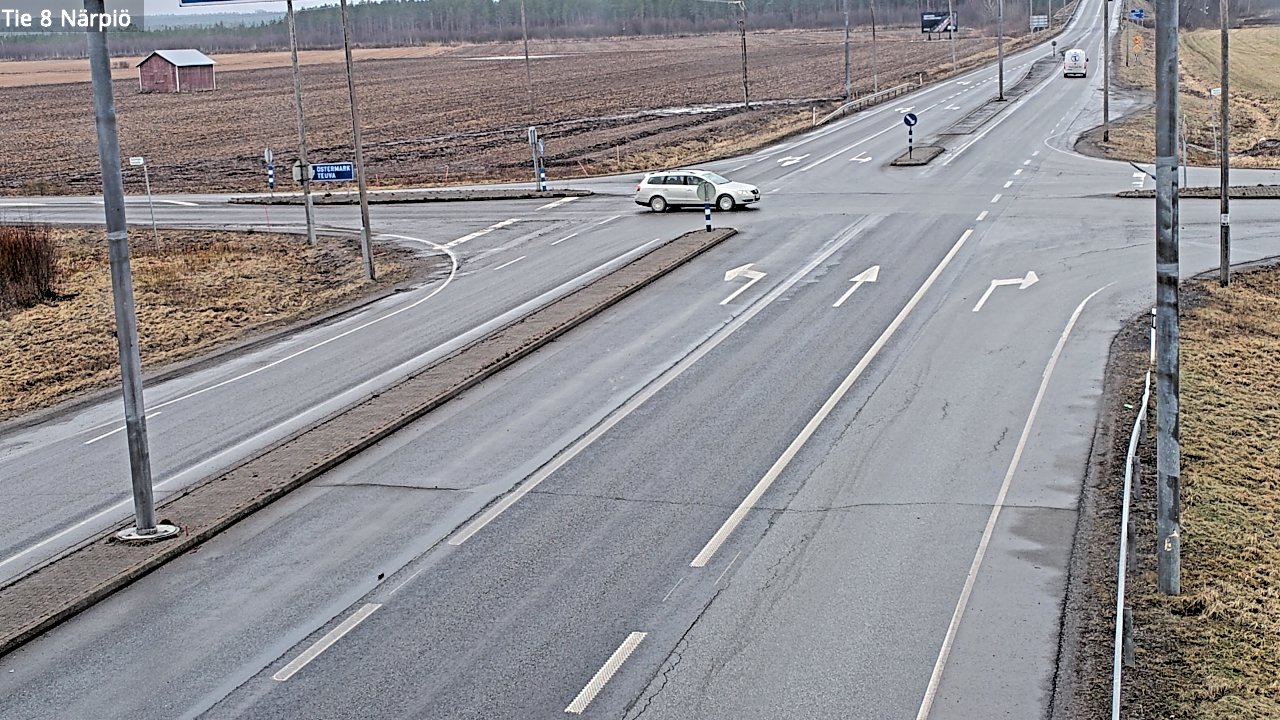 Weather Camera Image Road 8 Närpiö, Närpiö, Pohjanmaa