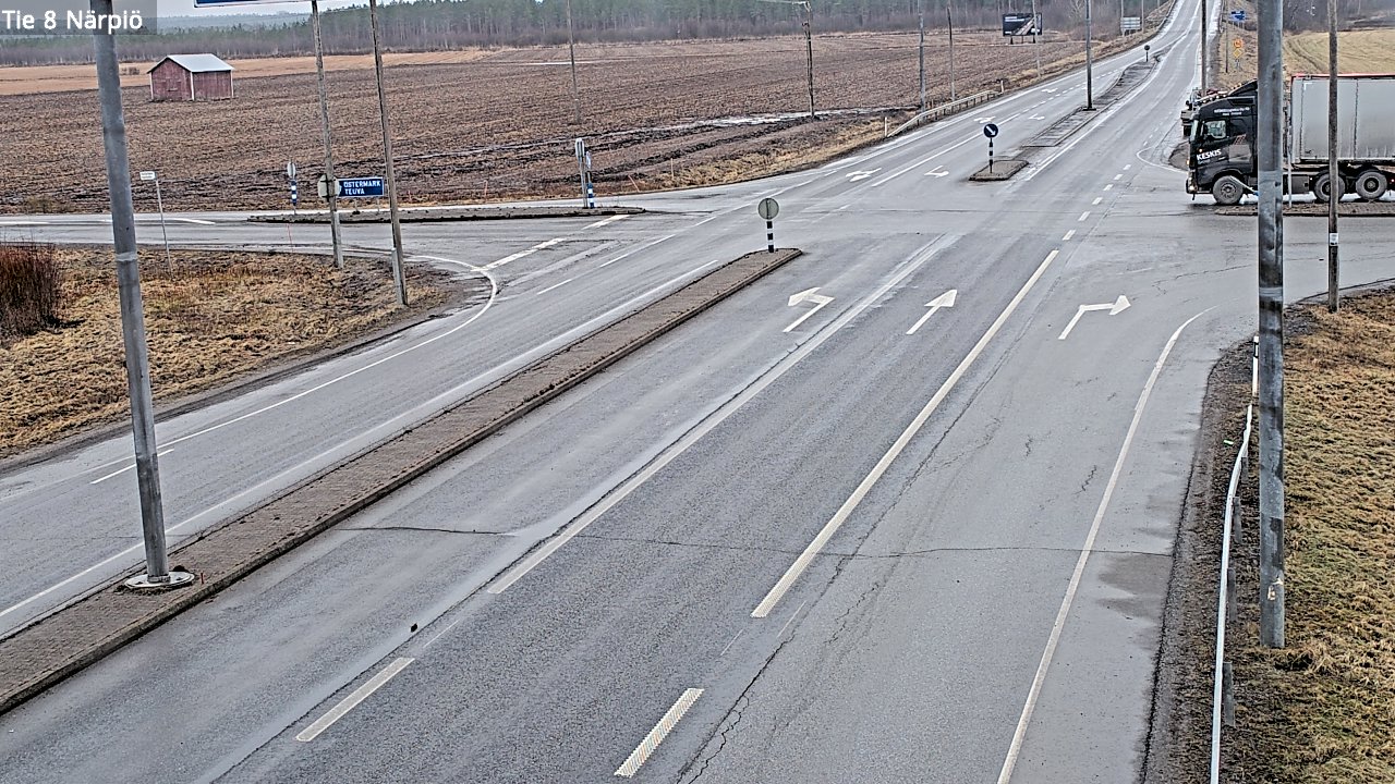 Weather Camera Image Road 8 Närpiö, Närpiö, Pohjanmaa