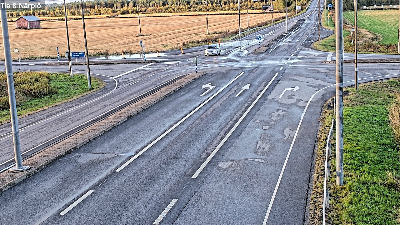 Weather Camera Image Road 8 Närpiö, Närpiö, Pohjanmaa