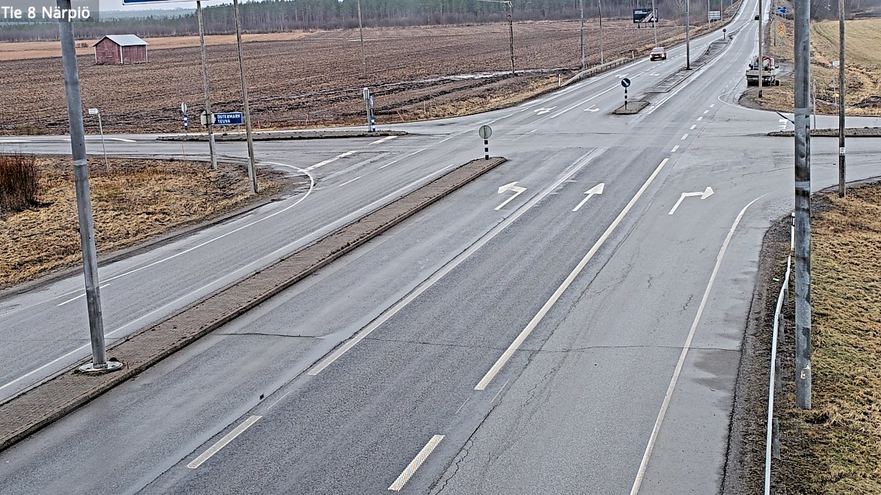Weather Camera Image Road 8 Närpiö, Närpiö, Pohjanmaa