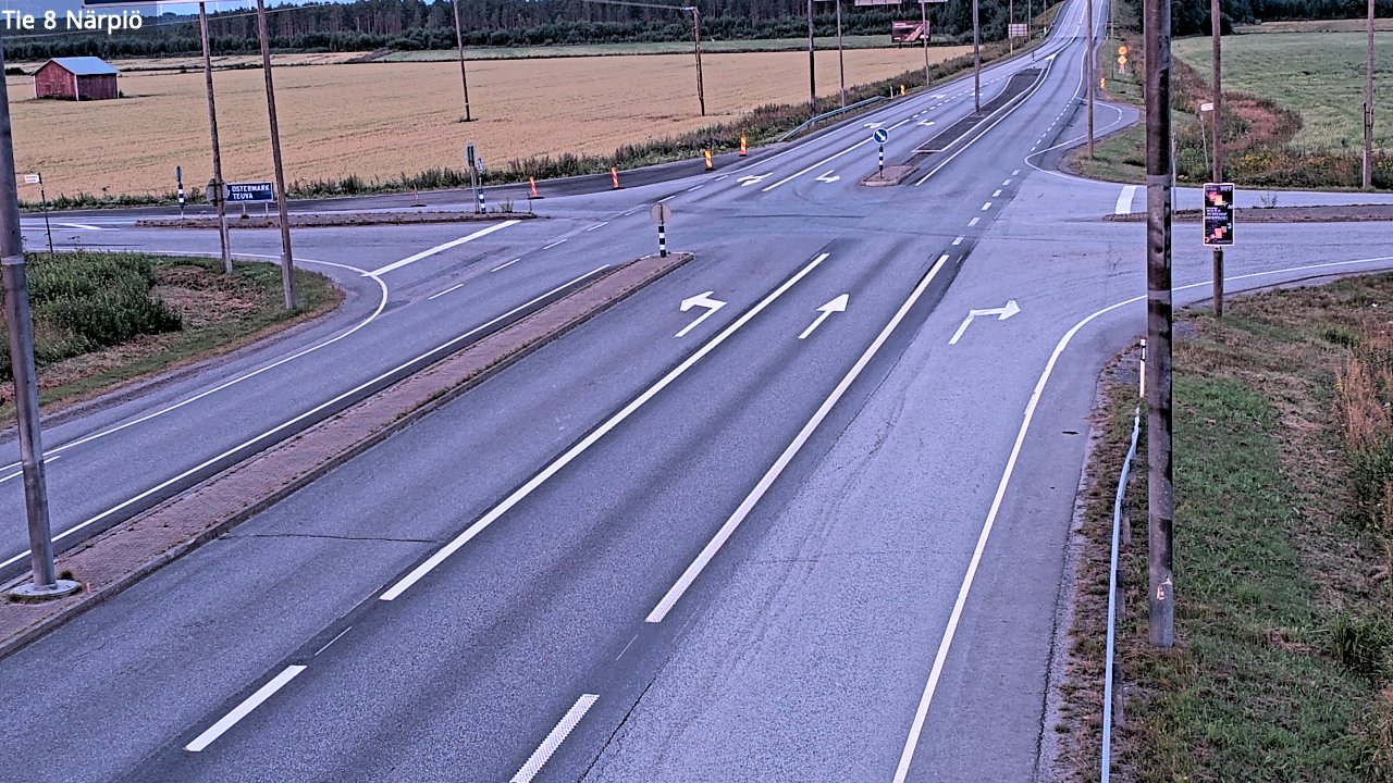 Weather Camera Image Road 8 Närpiö, Närpiö, Pohjanmaa