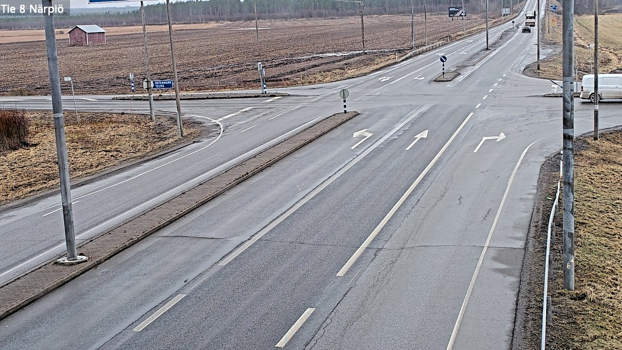 Weather Camera Image Road 8 Närpiö, Närpiö, Pohjanmaa