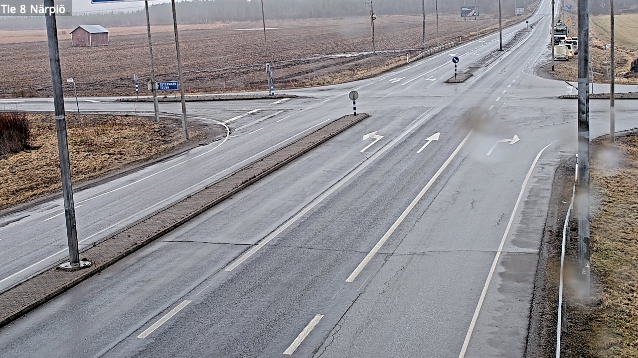 Weather Camera Image Road 8 Närpiö, Närpiö, Pohjanmaa