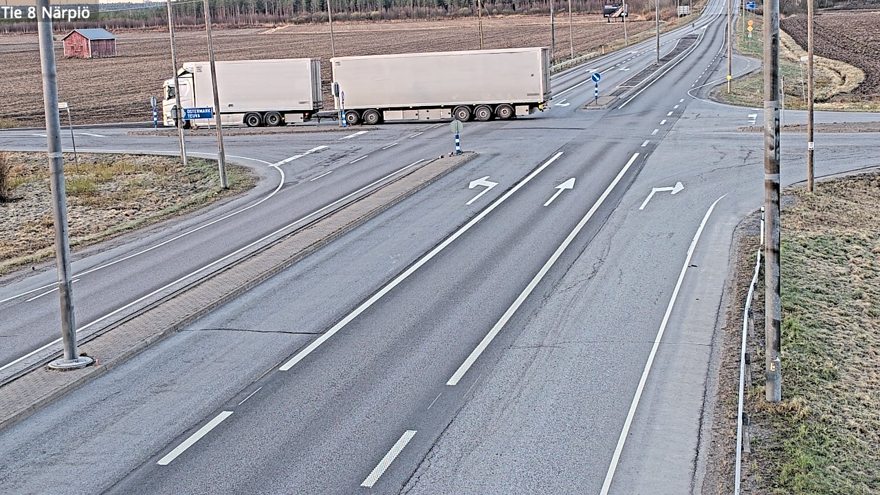 Weather Camera Image Road 8 Närpiö, Närpiö, Pohjanmaa