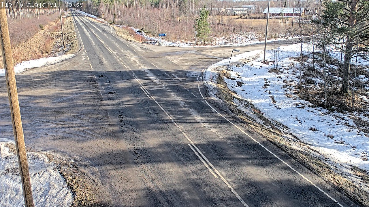 Weather Camera Image Väg 16 Alajärvi, Möksy, Alajärvi, Etelä-Pohjanmaa