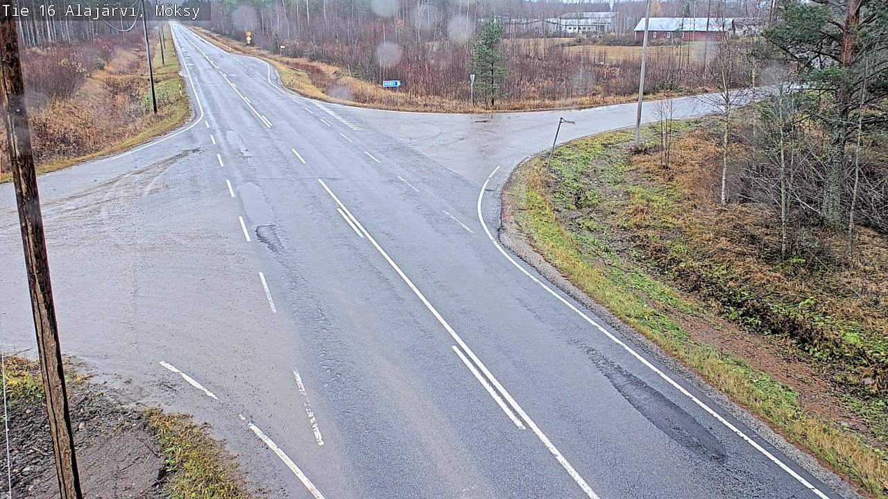 Weather Camera Image Väg 16 Alajärvi, Möksy, Alajärvi, Etelä-Pohjanmaa