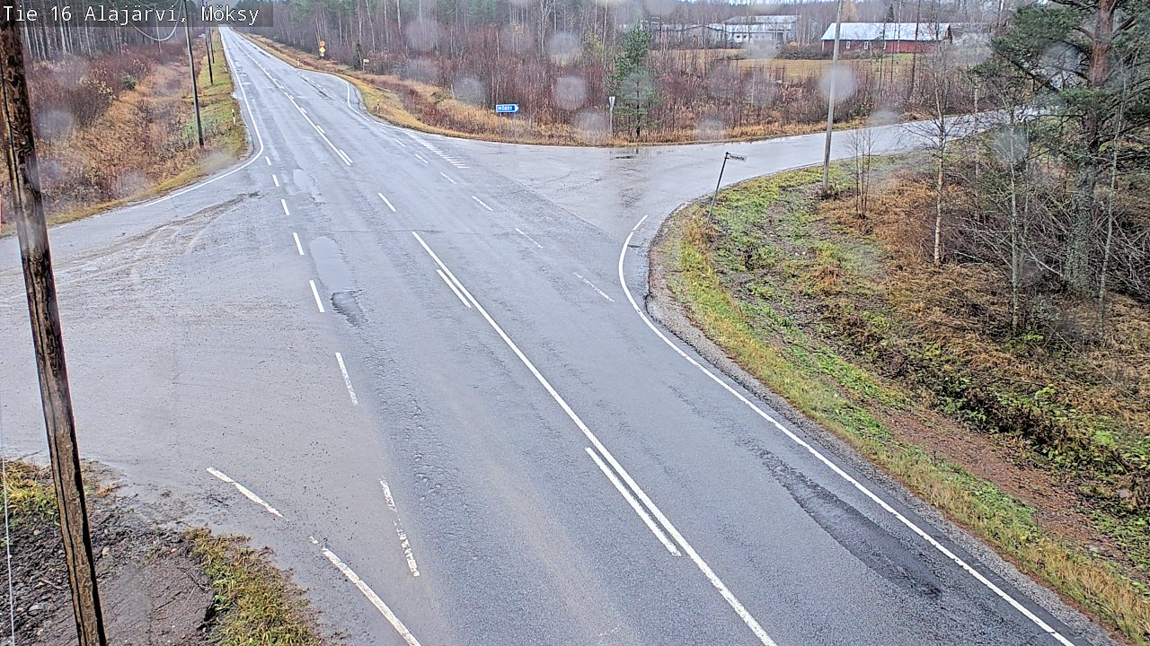 Weather Camera Image Väg 16 Alajärvi, Möksy, Alajärvi, Etelä-Pohjanmaa
