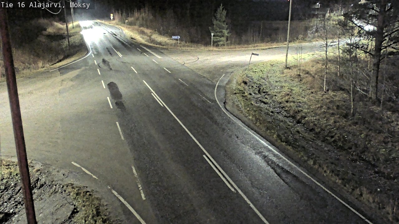 Weather Camera Image Road 16 Alajärvi, Möksy, Alajärvi, Etelä-Pohjanmaa