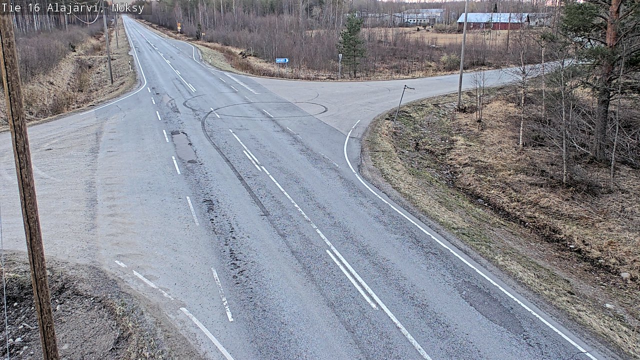Weather Camera Image Väg 16 Alajärvi, Möksy, Alajärvi, Etelä-Pohjanmaa