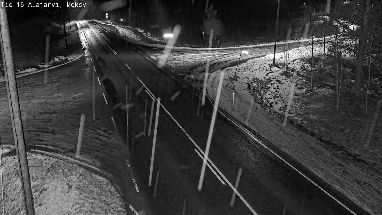 Weather Camera Image Road 16 Alajärvi, Möksy, Alajärvi, Etelä-Pohjanmaa