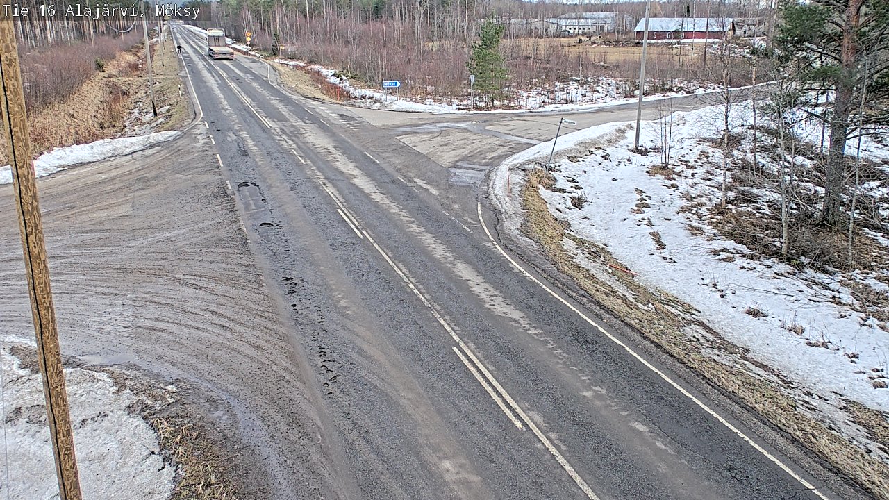 Weather Camera Image Road 16 Alajärvi, Möksy, Alajärvi, Etelä-Pohjanmaa