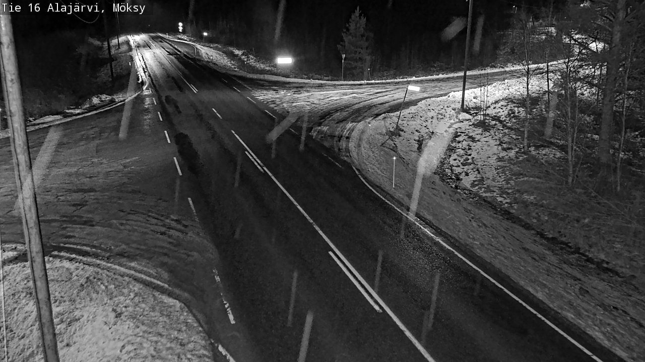 Weather Camera Image Road 16 Alajärvi, Möksy, Alajärvi, Etelä-Pohjanmaa