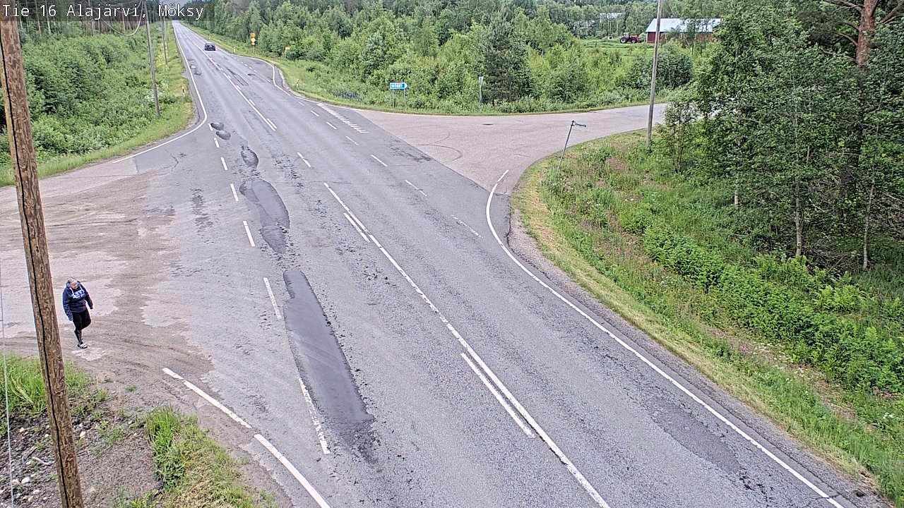Weather Camera Image Road 16 Alajärvi, Möksy, Alajärvi, Etelä-Pohjanmaa