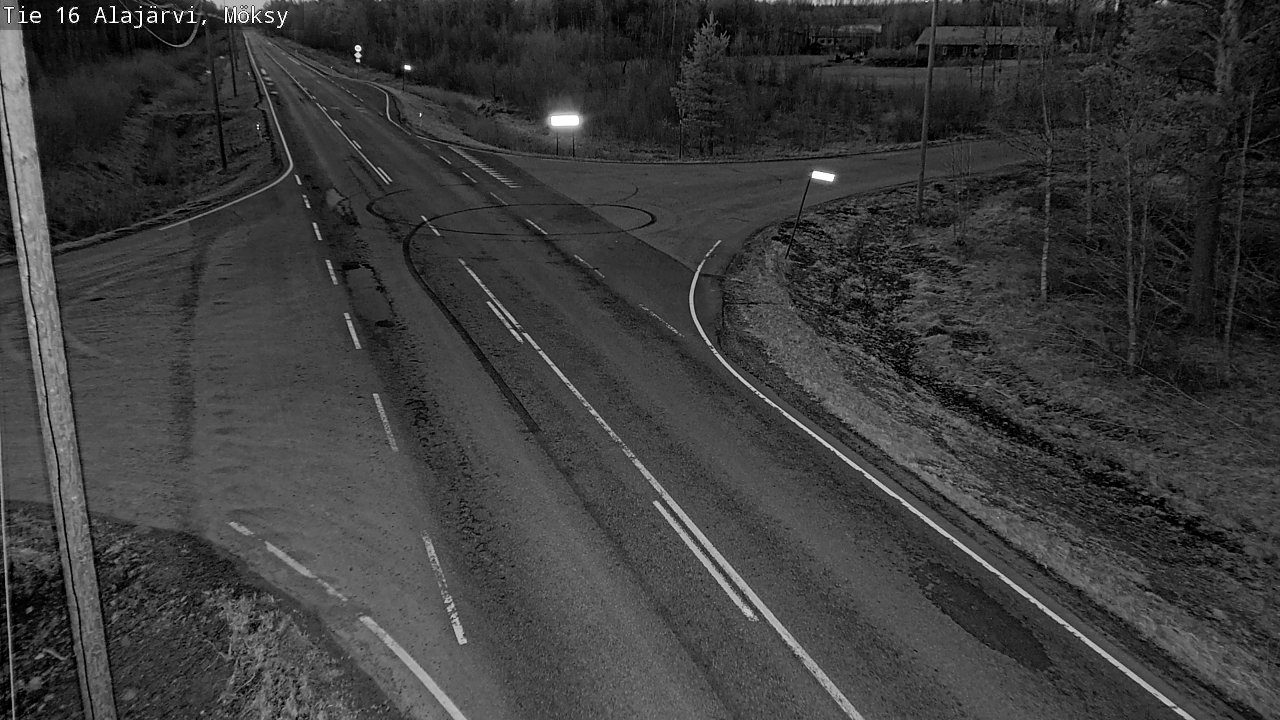 Weather Camera Image Väg 16 Alajärvi, Möksy, Alajärvi, Etelä-Pohjanmaa