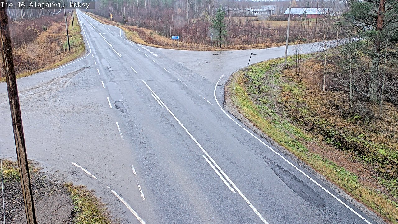 Weather Camera Image Väg 16 Alajärvi, Möksy, Alajärvi, Etelä-Pohjanmaa