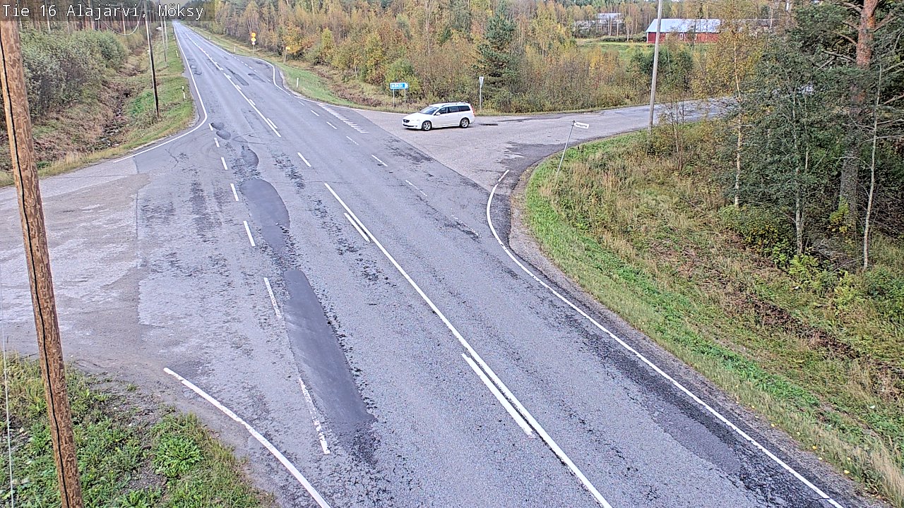 Weather Camera Image Väg 16 Alajärvi, Möksy, Alajärvi, Etelä-Pohjanmaa