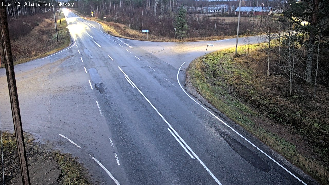 Weather Camera Image Road 16 Alajärvi, Möksy, Alajärvi, Etelä-Pohjanmaa
